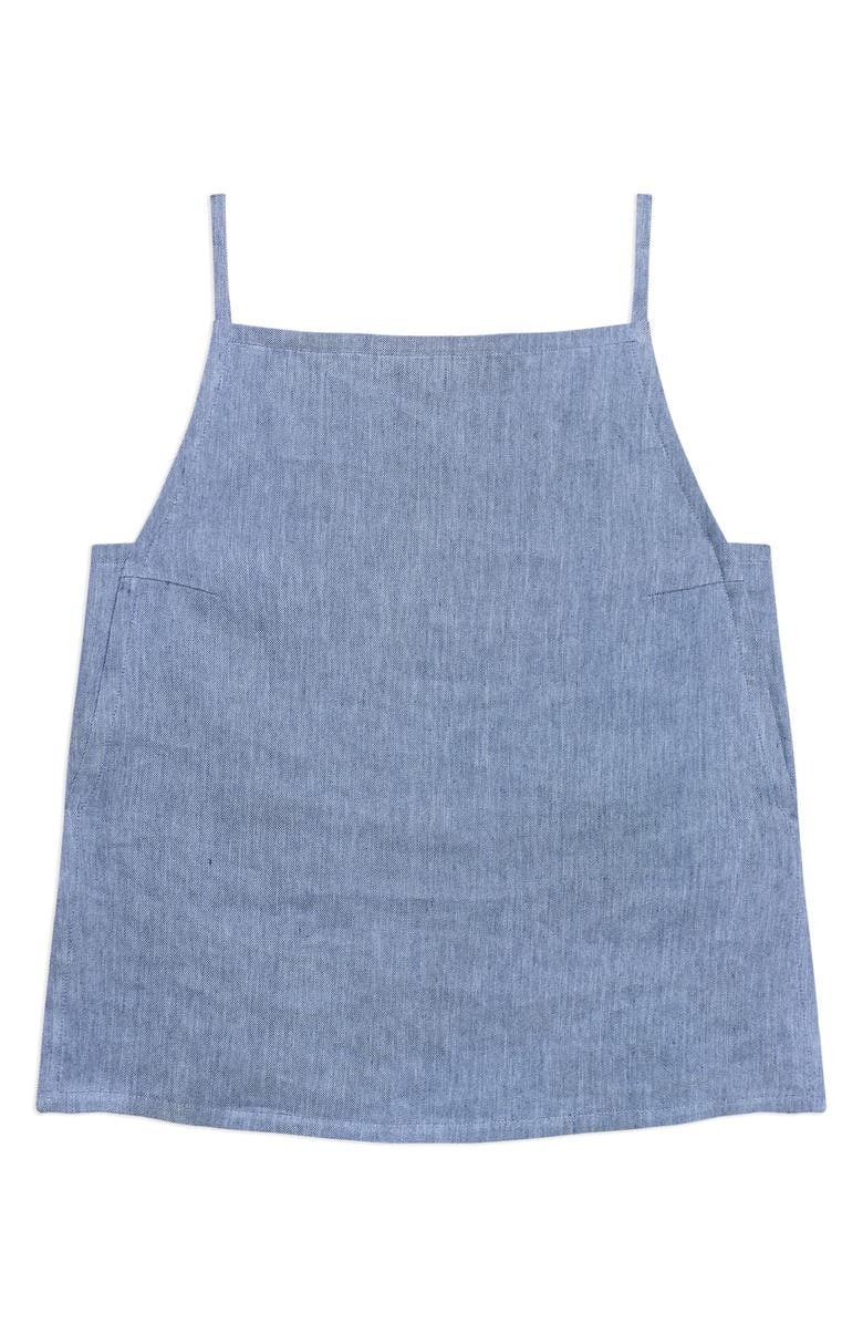 Theory Apron Front Linen Blend Twill Camisole, Alternate, color, Light Denim