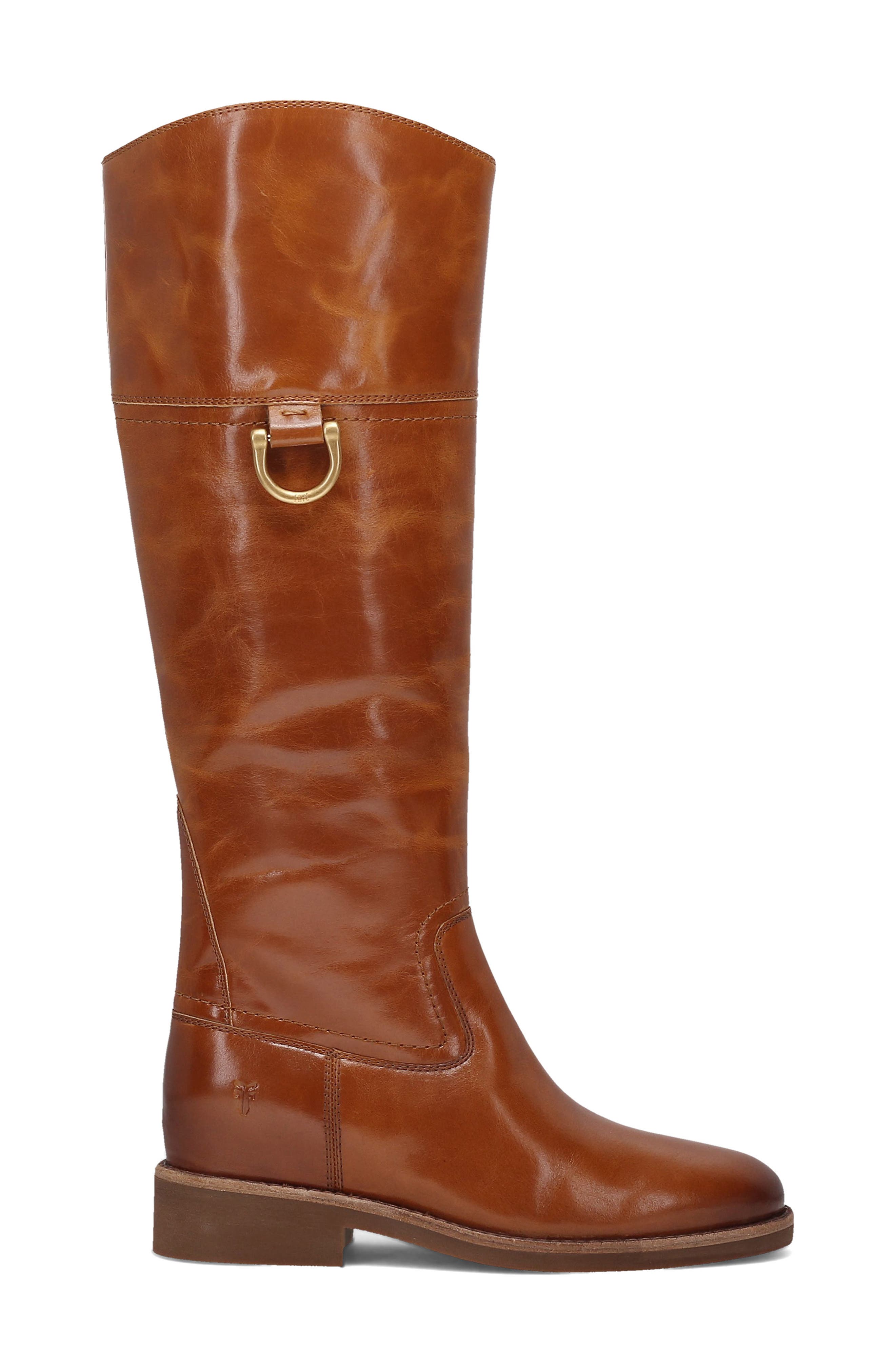 Quinn Riding Boot, Alternate, color, AMBER