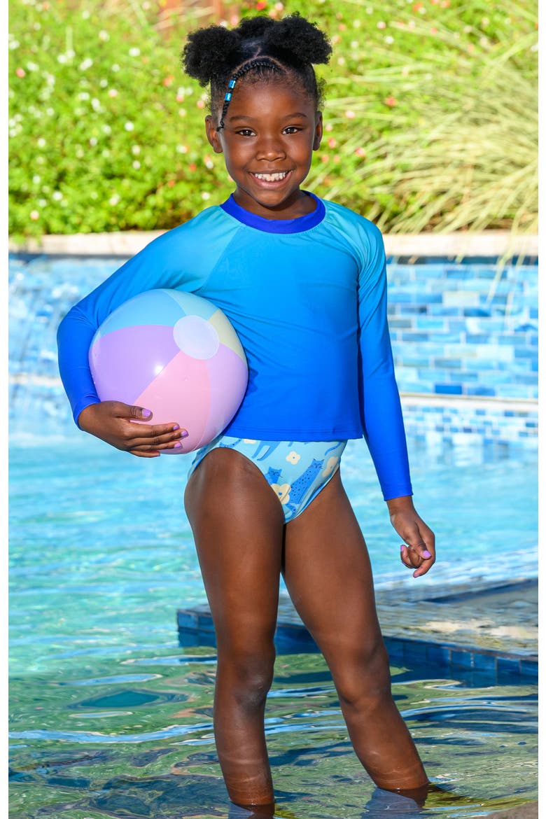 UPF 50 Rashguard, Alternate, color, Blue Raspberry Sorbet