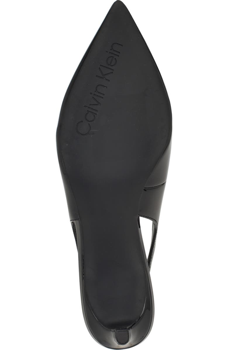 Calvin Klein Dainty Kitten Heel Pointed Toe Slingback Pump, Alternate, color,