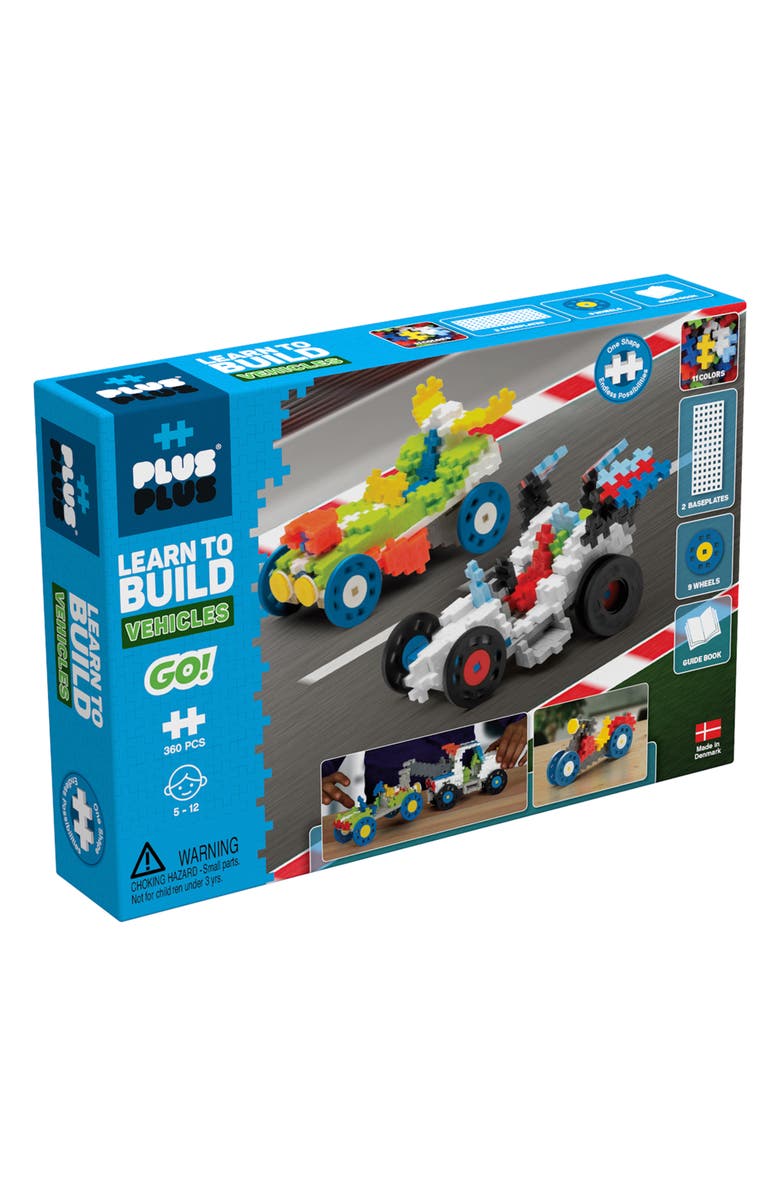 Plus-Plus USA Learn to Build GO! Vehicles Set, Alternate, color, Blue