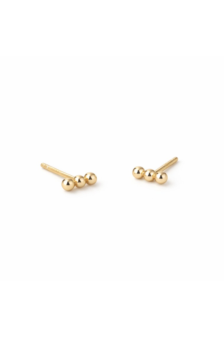 Lily Dot Bar Studs Fill, Main, color, Gold