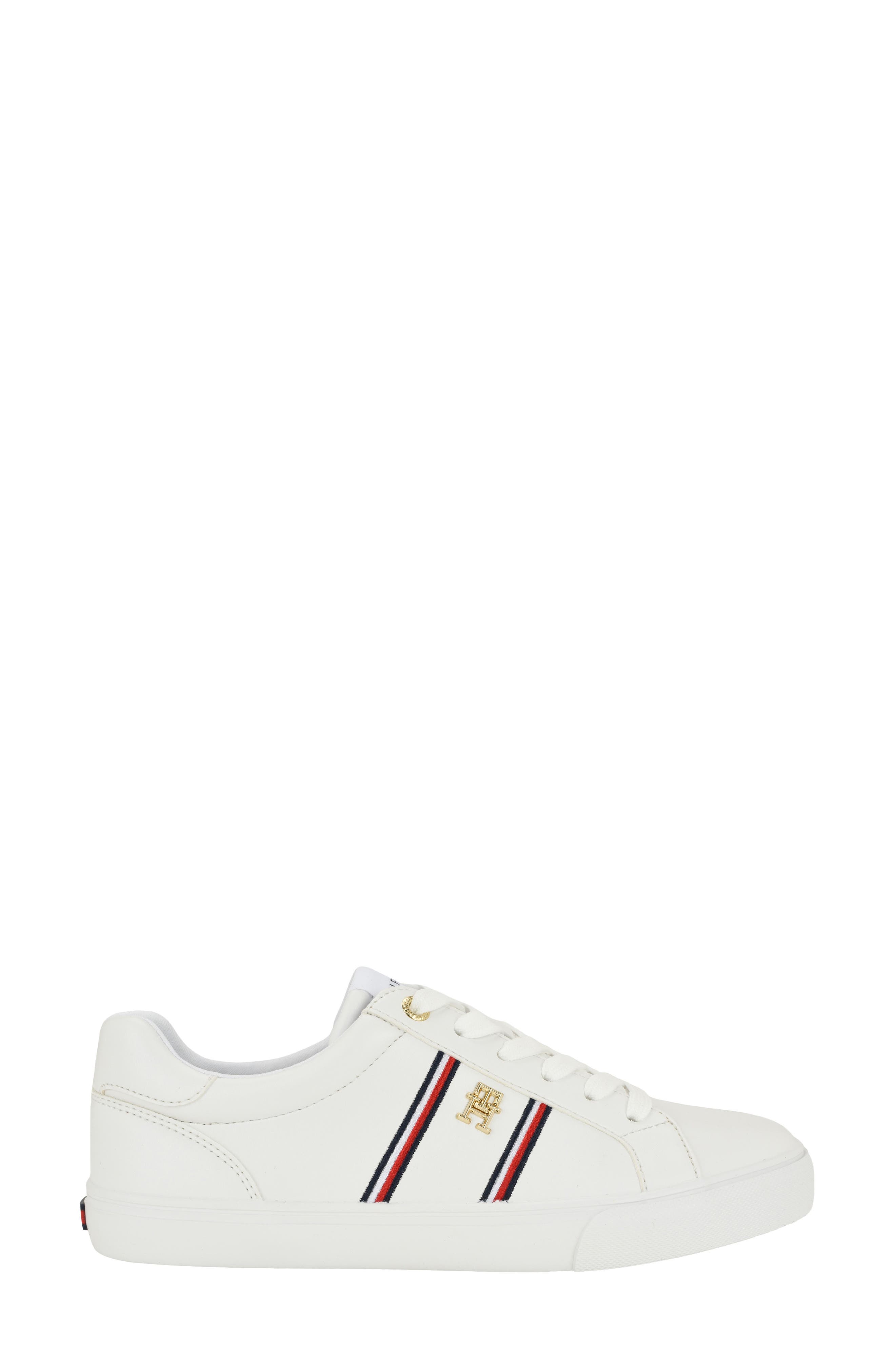 Liamia Sneaker, Alternate, color, WHITE/ NAVY