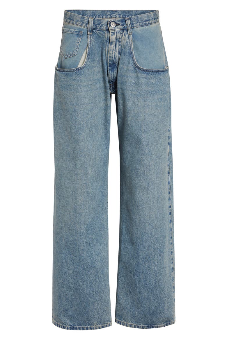 Straight Leg Jeans, Alternate, color, ICE BLUE