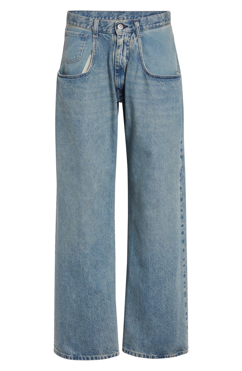 Maison Margiela Straight Leg Jeans, Main, color, Ice Blue