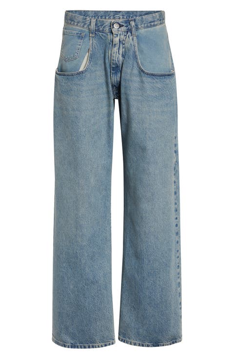 Straight Leg Jeans (Ice Blue)