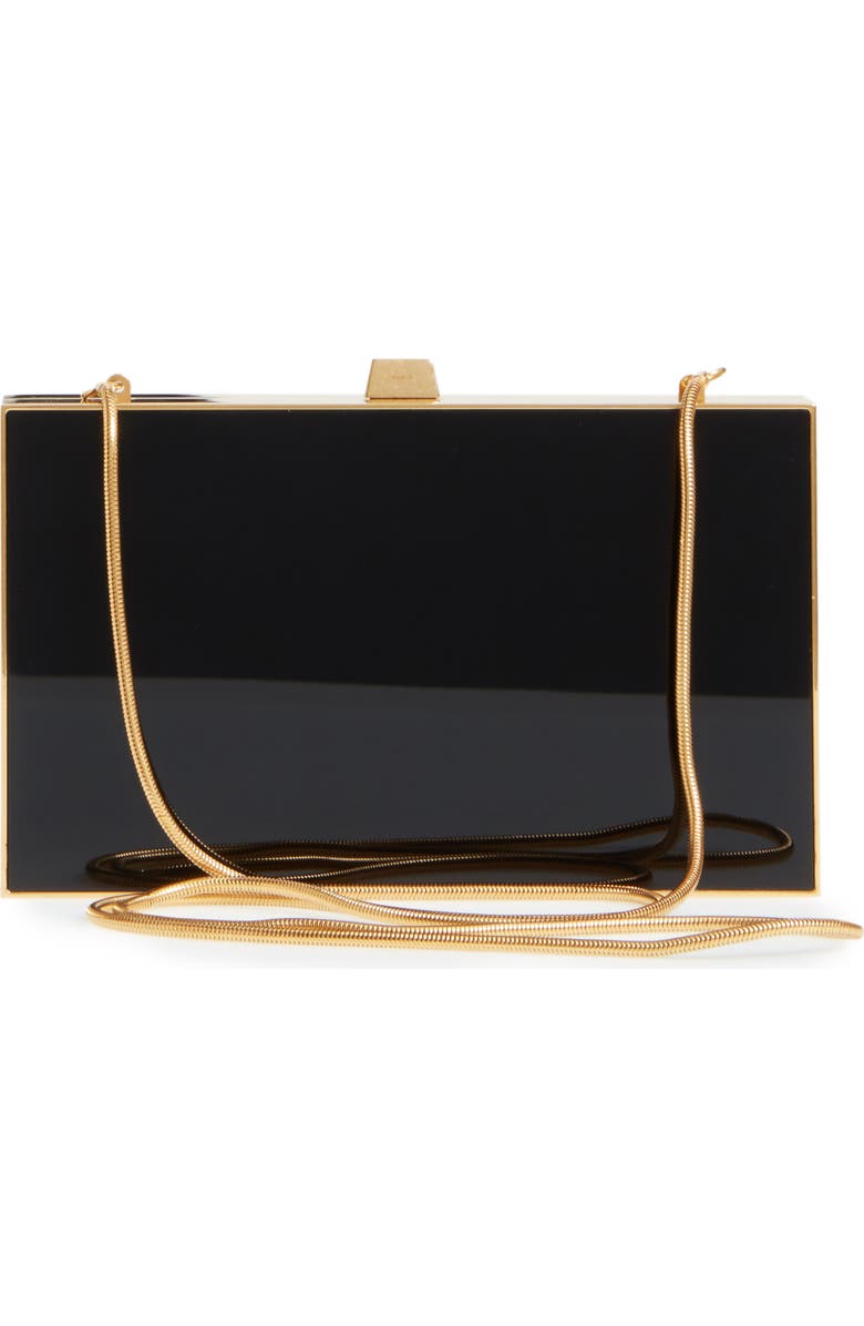 Saint Laurent Monogram Tuxedo Box Clutch, Alternate, color,