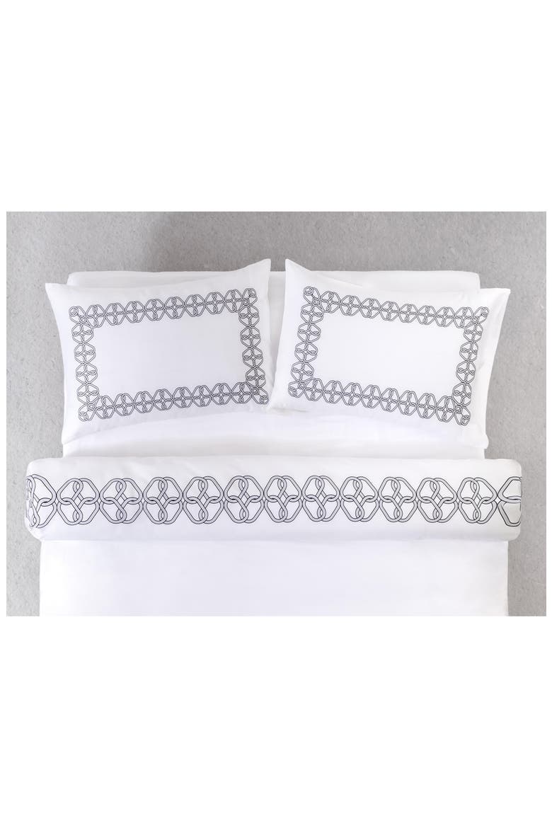 Set of 2 Printed Pillowcases, Alternate, color, GREY