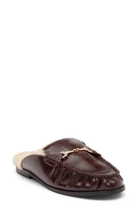 Faith Faux Leather Loafer Mule