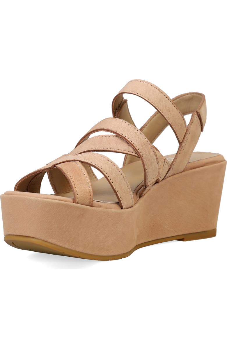 Eileen Fisher Mazy Strappy Platform Sandal, Alternate, color, Latte