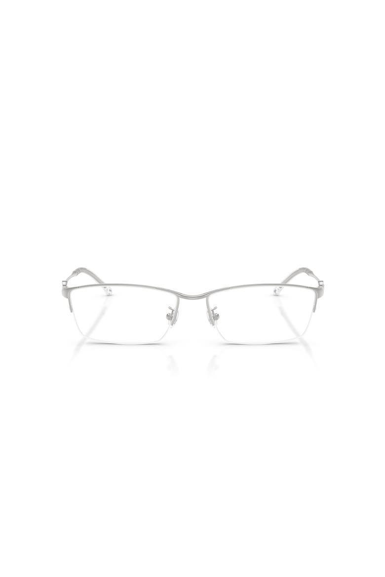 58mm Rectangle optical glasses, Alternate, color, Silver