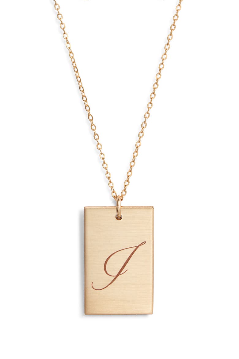 Stella Initial Pendant Necklace, Main, color, GOLD / I