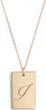 Set & Stones Stella Initial Pendant Necklace