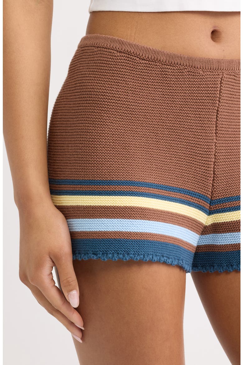The Cleo Knit Shorts, Alternate, color, WALNUT WOOD MULTI