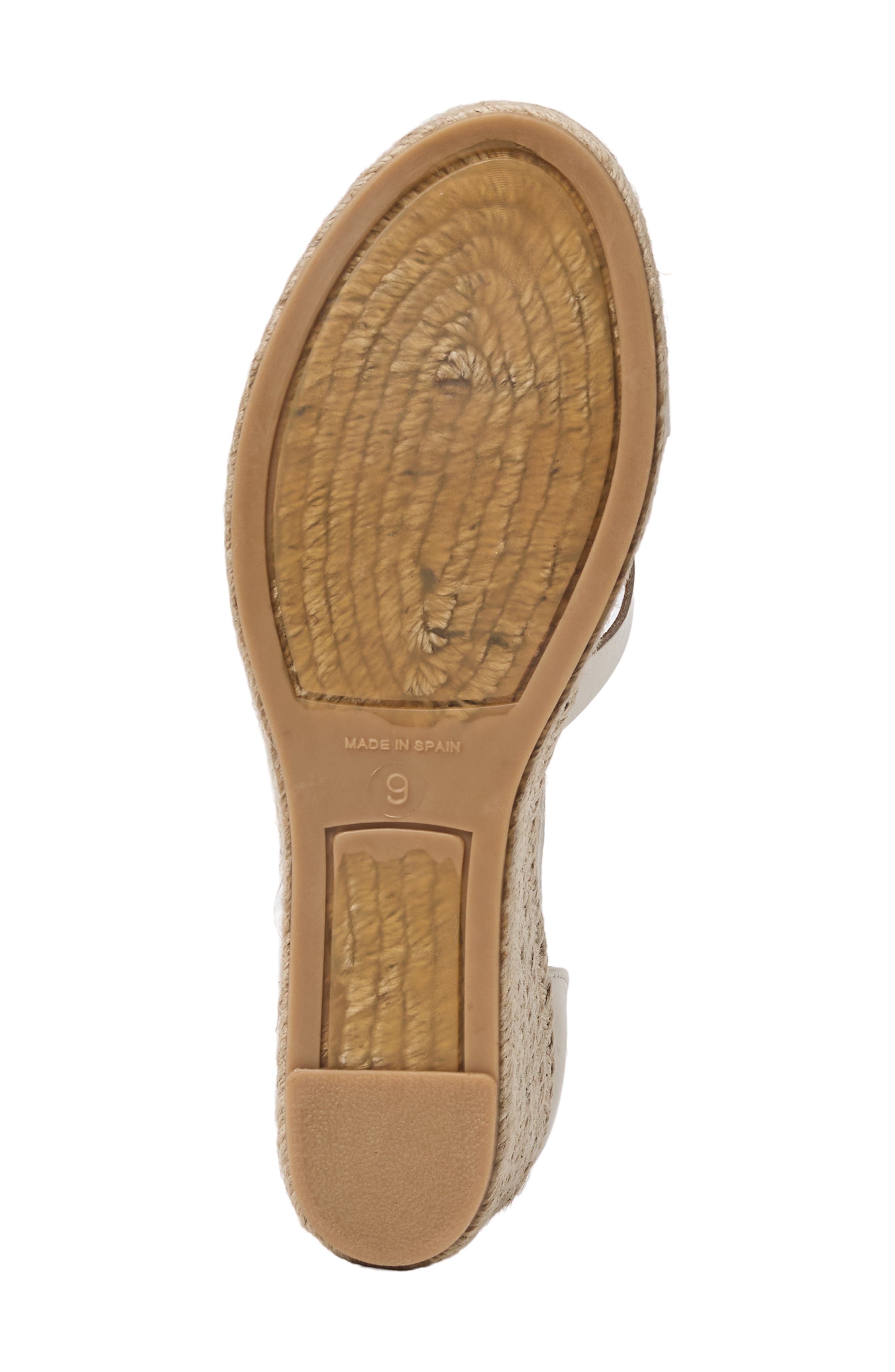 Dina Ankle Strap Wedge Sandal, Alternate, color, BONE NAPPA