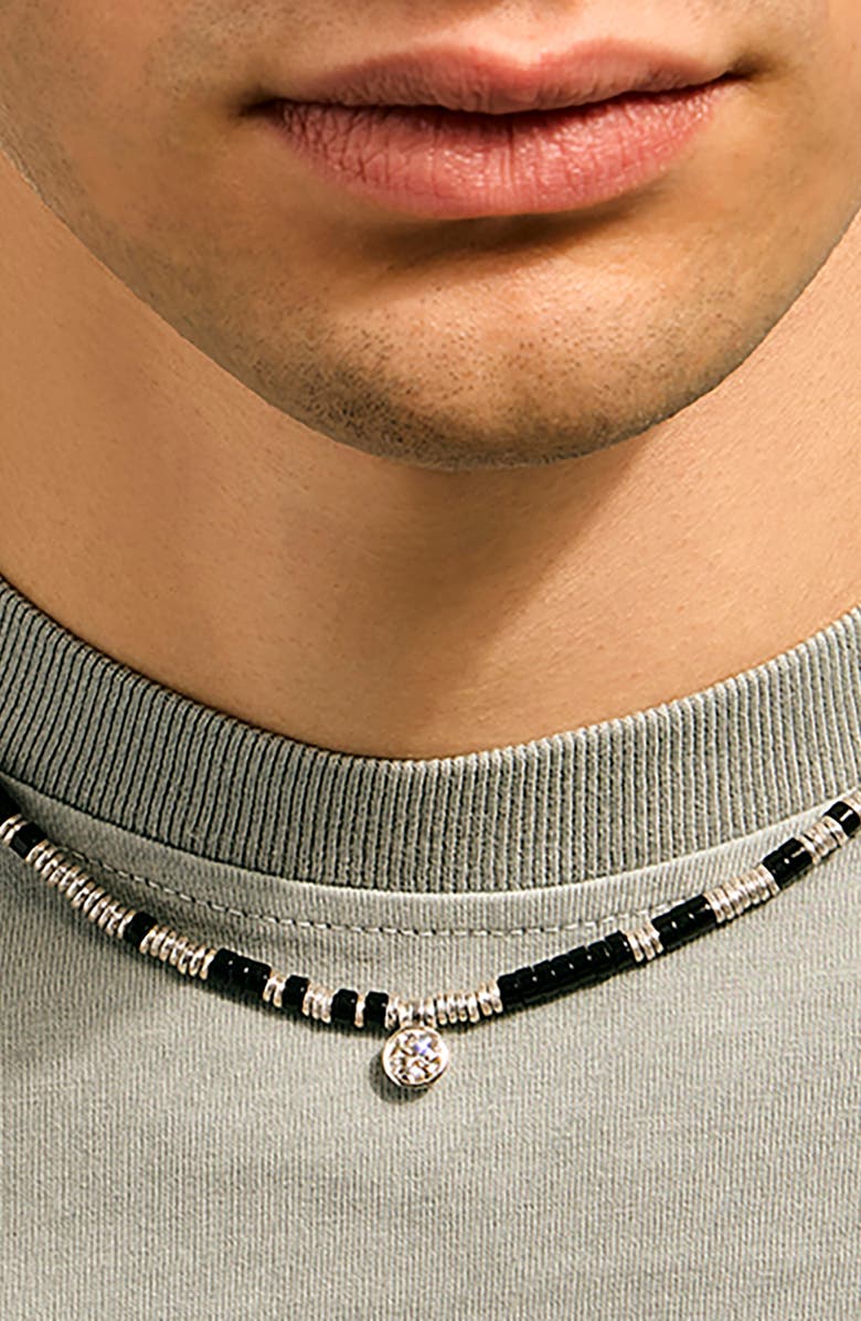 John Hardy Lovestruck<sup>™</sup> Heishi Lab Grown Diamond Necklace, Alternate, color, Silver