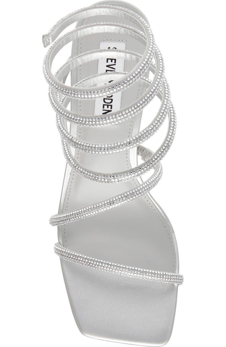 Steve Madden Lopez Crystal Strappy Sandal, Alternate, color, Rhinestone