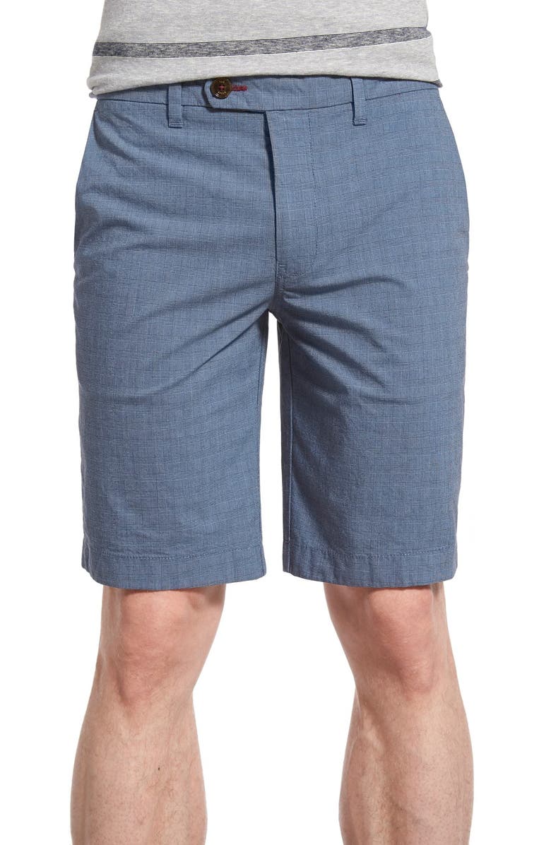 Ted Baker London 'Erupten' Print Stretch Cotton Shorts, Main, color, Blue