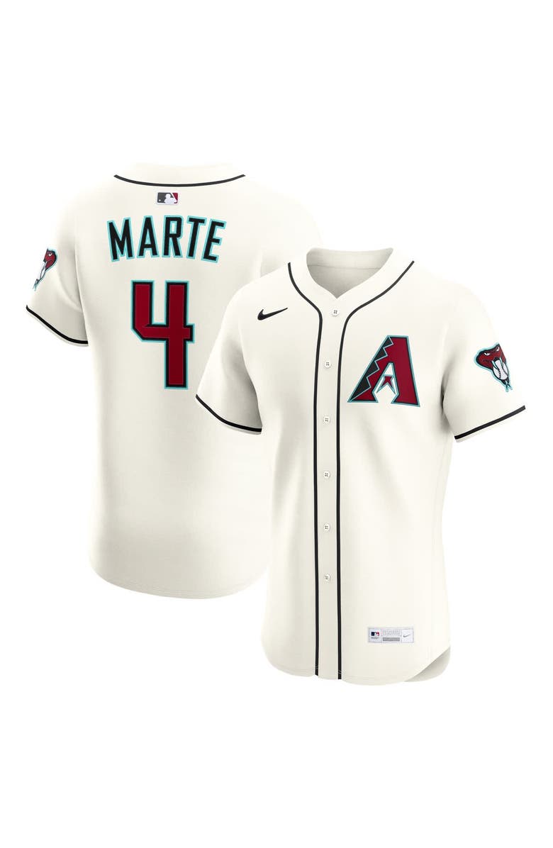 Nike Men's Nike Ketel Marte Cream Arizona Diamondbacks Home Elite Jersey, Main, color, Cream