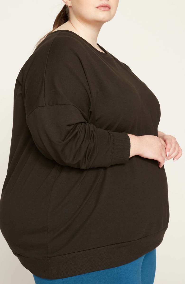 Universal Standard Lauren Classic Sweatshirt, Alternate, color, Black