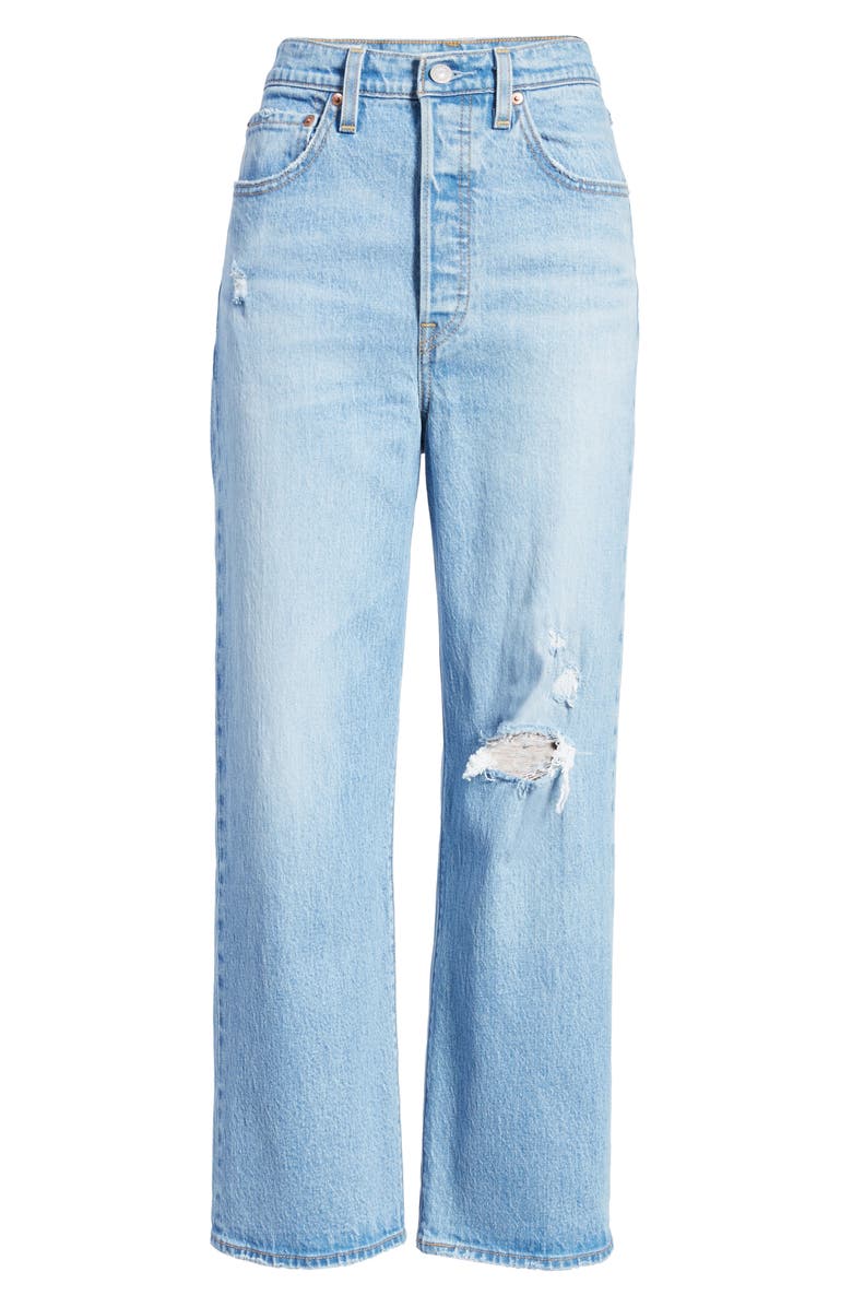 Levi's<sup>®</sup> Ribcage High Waist Straight Leg Ankle Jeans, Alternate, color, 