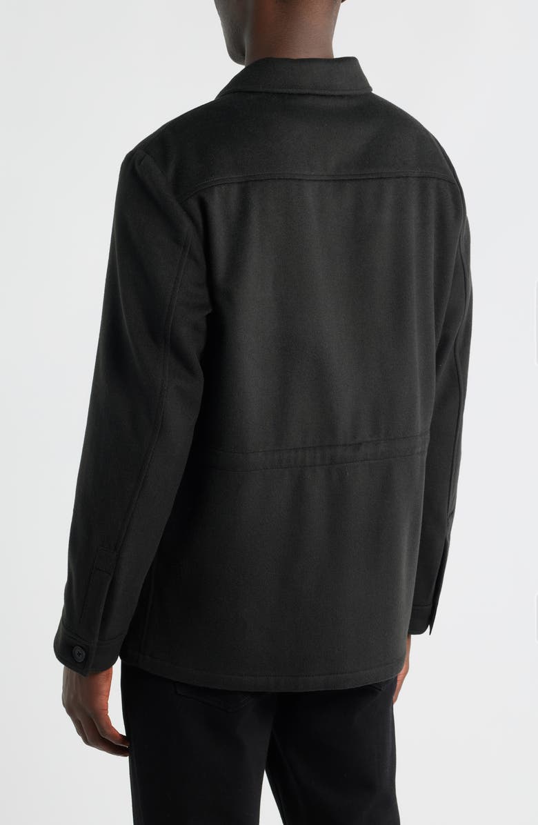 Nordstrom Felted Wool Blend Field Jacket, Alternate, color, Dark Olive