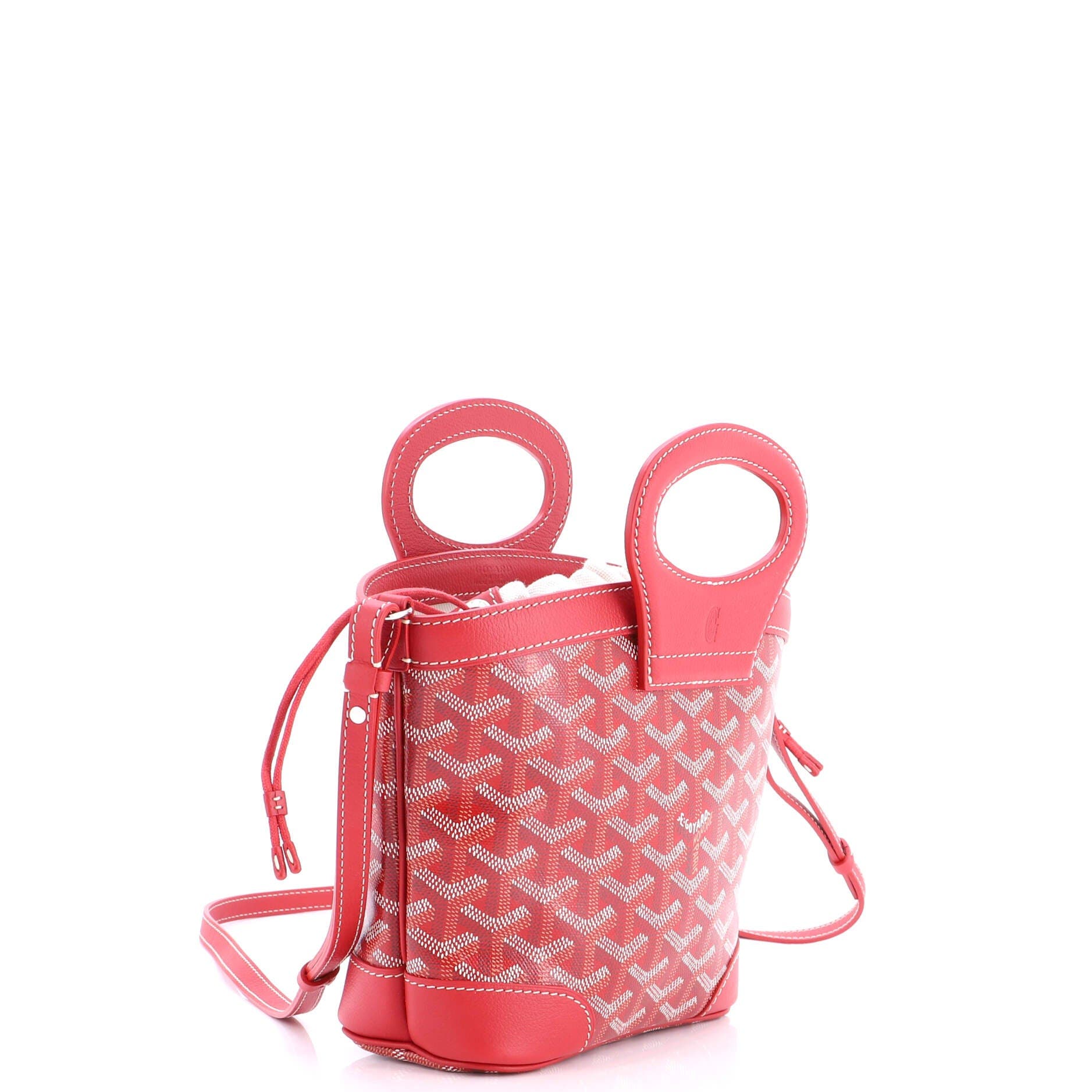Pre-Owned Goyard Beluga Bag Coated Canvas Mini, Alternate, color, Red