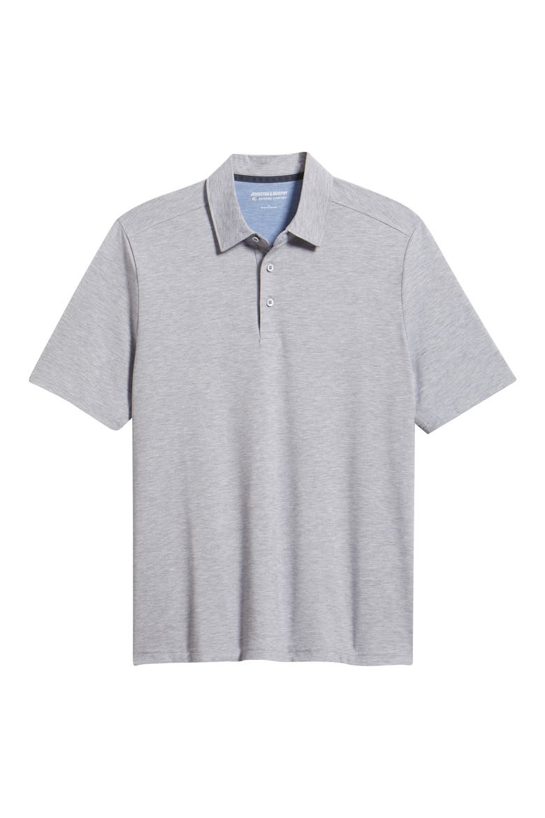 XC Apex Heathered Performance Polo, Alternate, color, GRAY HEATHER