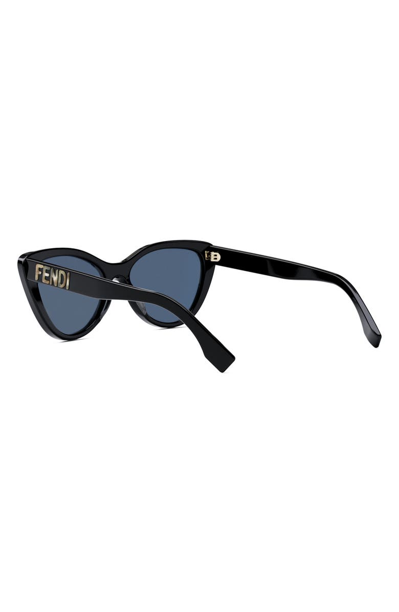 Fendi 'Fendi Lettering 55mm Cat Eye Sunglasses, Alternate, color,