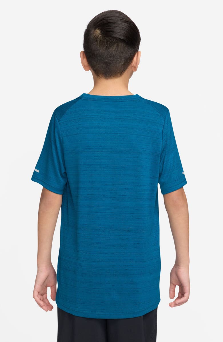 Nike Kids' Dri-FIT Miler Training T-Shirt, Alternate, color, Green Abyss/ Green Abyss