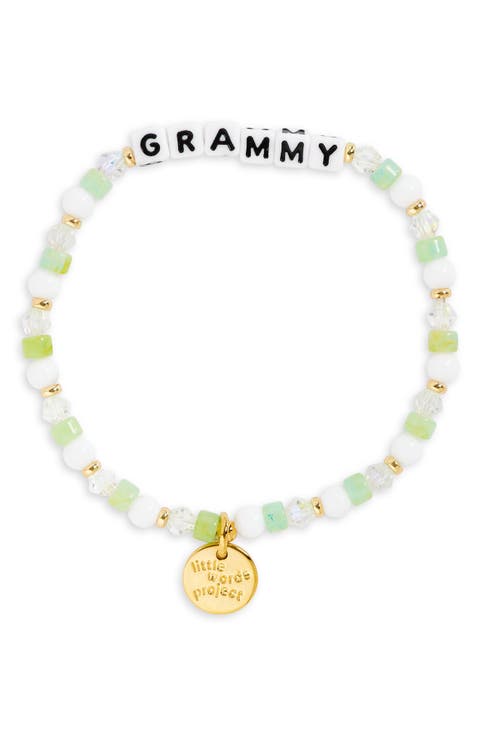 'Grammy' Beaded Stretch Bracelet
