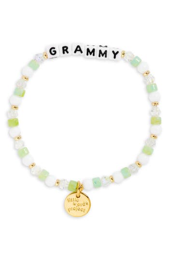 Little Words Project 'grammy' Beaded Stretch Bracelet