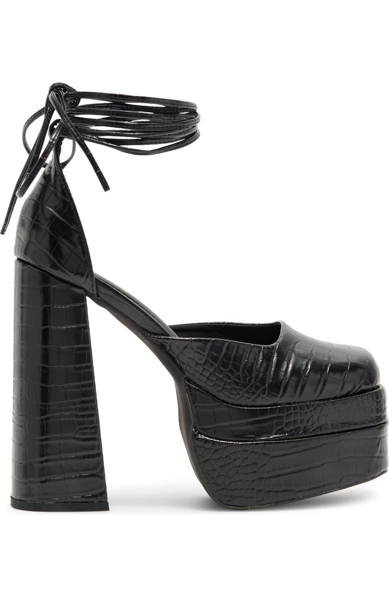 CHASE AND CHLOE Wolfe 2 Croc Embossed Platform Pump, Alternate, color,