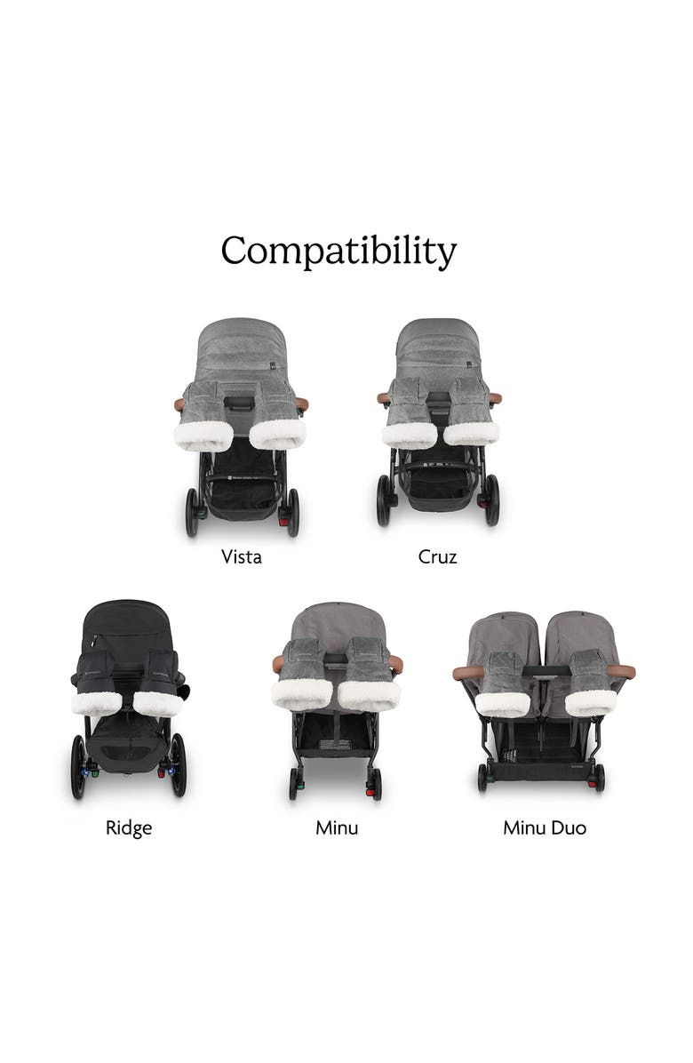 UPPAbaby Cozy Hand Muffs, Alternate, color, Black