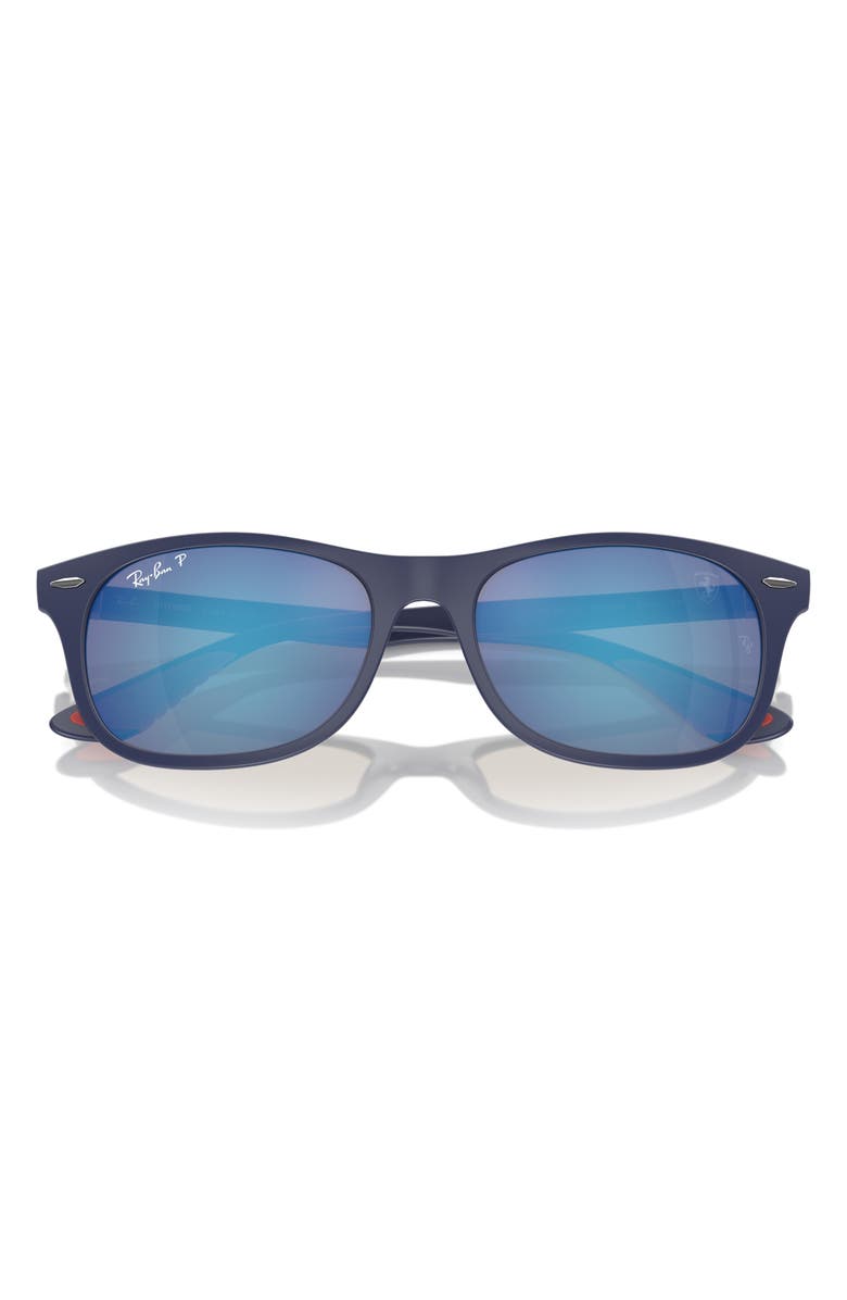 Ray-Ban Liteforce 55mm Polarized Square Sunglasses, Main, color, Matte Blue