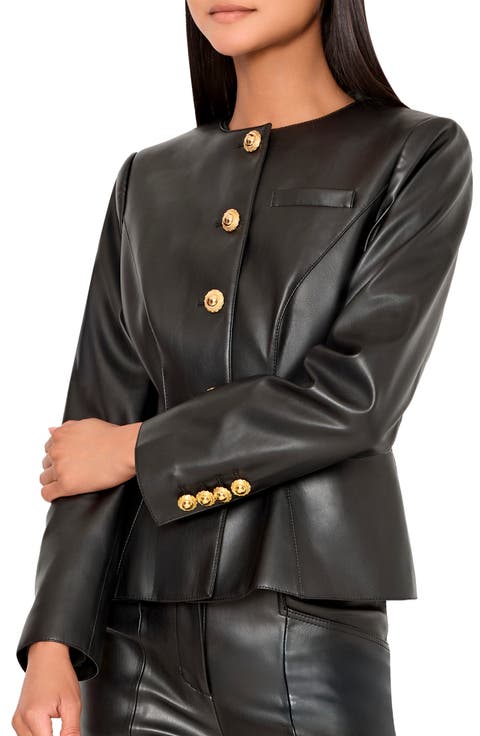 Wells Faux Leather Jacket
