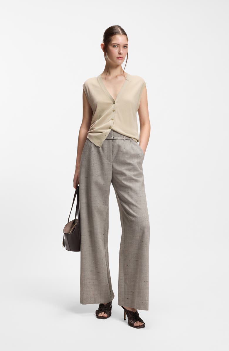 BOSS Fumi Sweater Vest, Alternate, color, Pumice