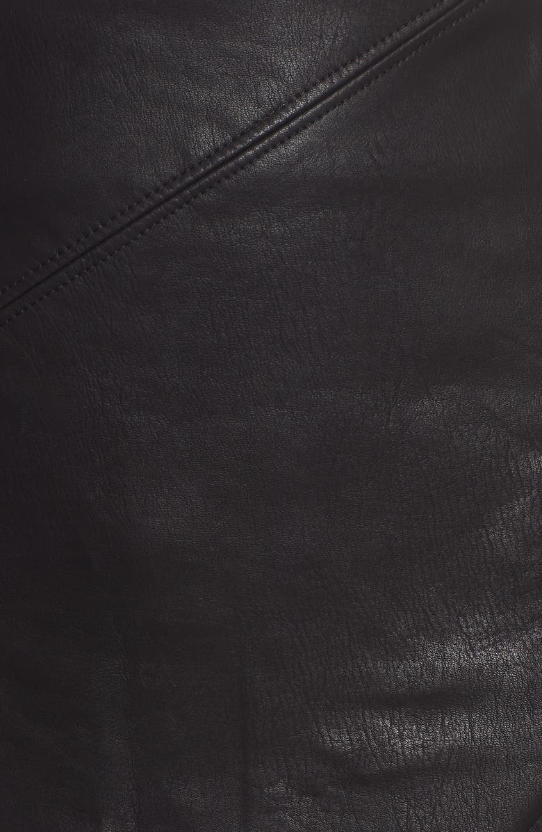 BLANKNYC Faux Leather Zip Miniskirt, Alternate, color,