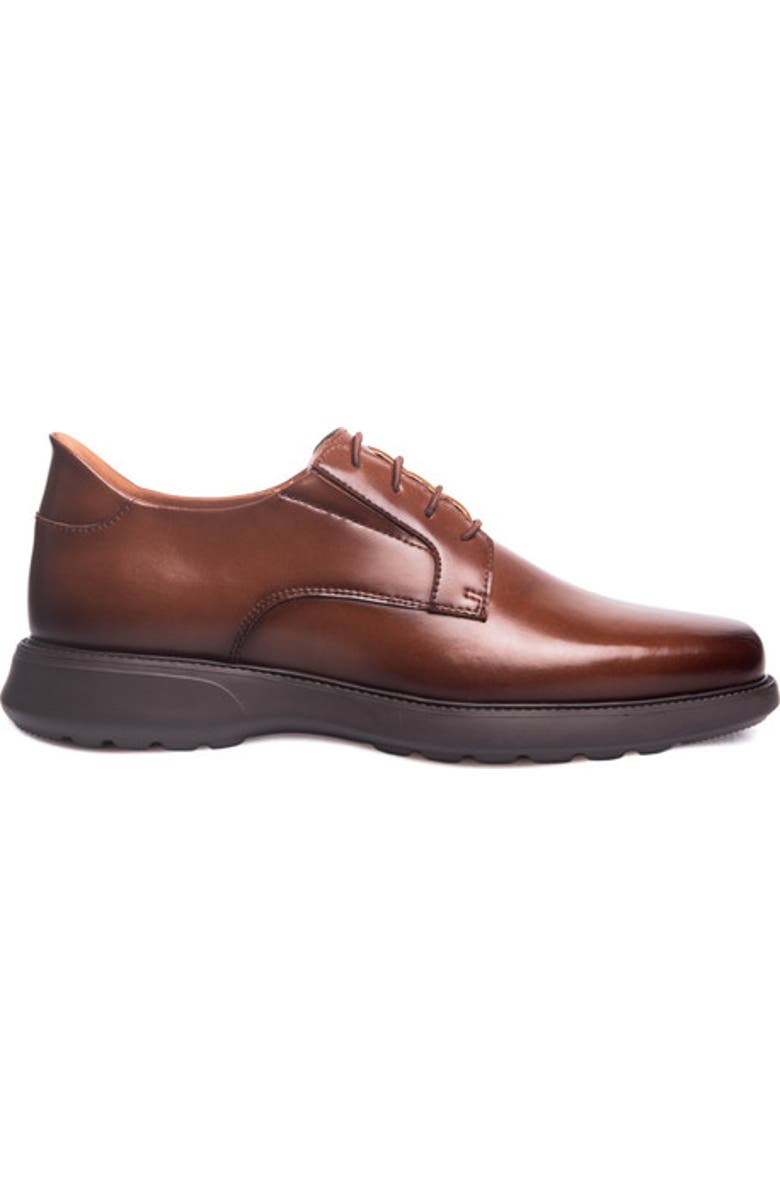 Marc Joseph New York North Street Hands Free Technology Leather Dress Oxford, Alternate, color, Cognac Napa Leather
