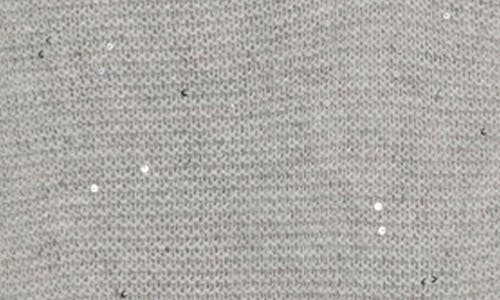 Vineyard Vines Sequin Accent Wool & Cashmere V-neck Sweater In Gray