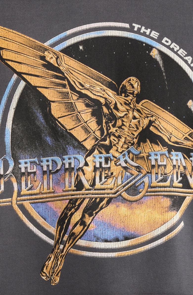 Represent Golden Tour Hoodie, Alternate, color, Sun Fade Grey