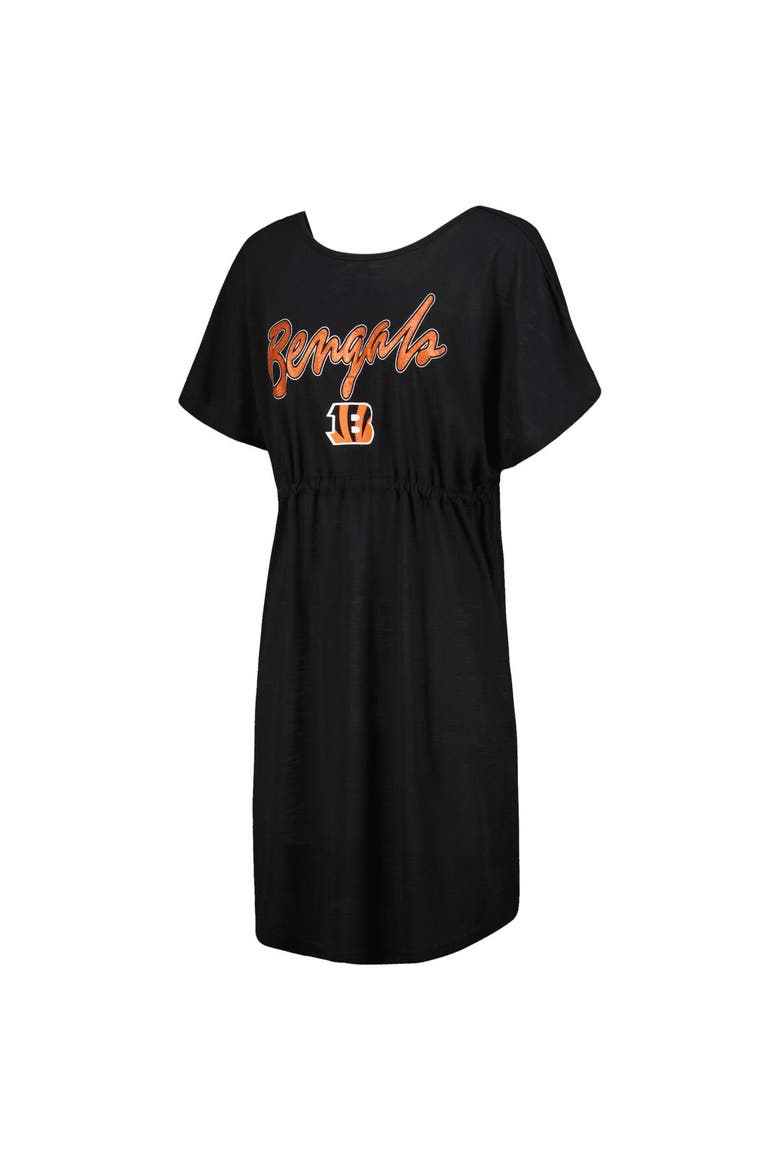 Women's G-III 4Her by Carl Banks Black Cincinnati Bengals Versus Swim Cover-Up, Alternate, color, Black