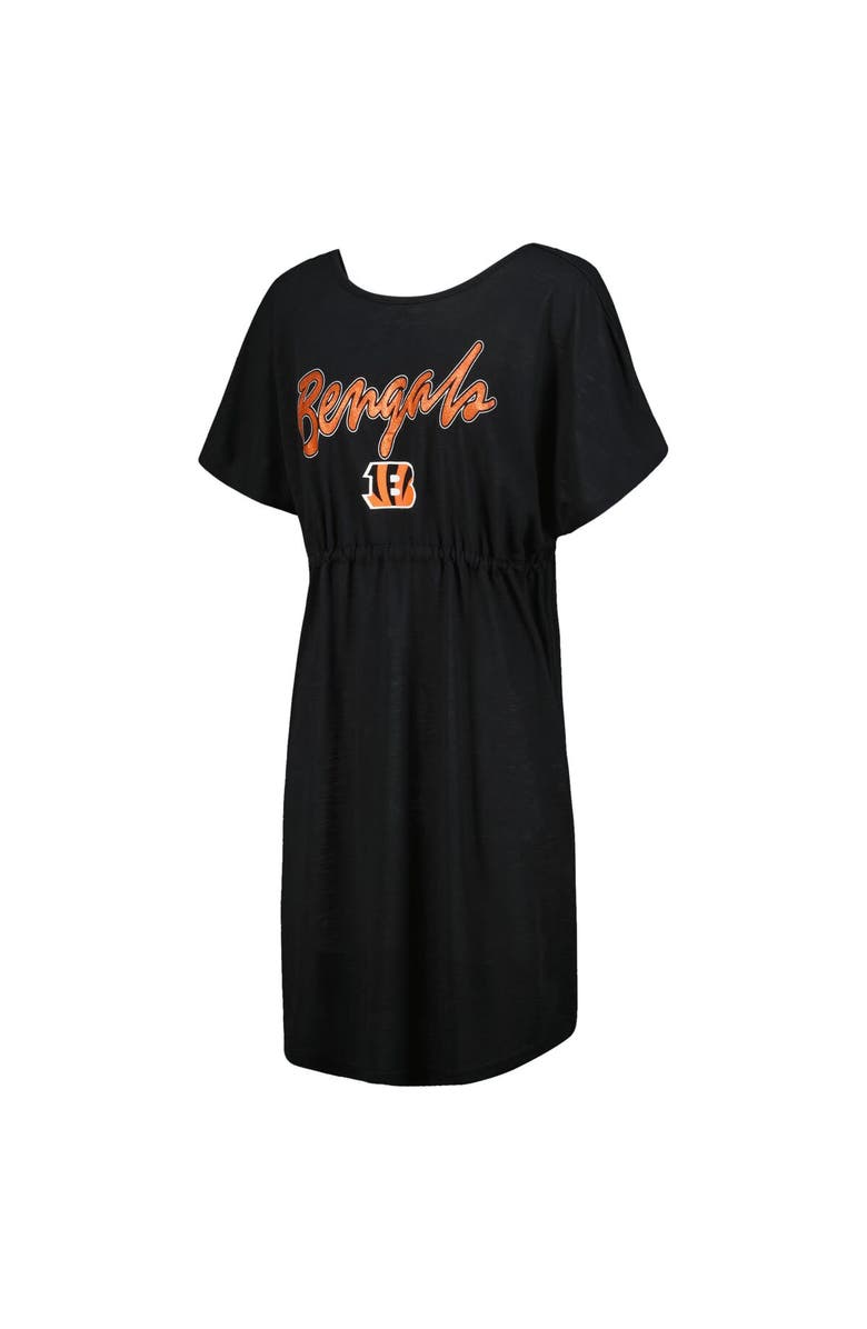 G-III 4HER BY CARL BANKS Women's G-III 4Her by Carl Banks Black Cincinnati Bengals Versus Swim Cover-Up, Alternate, color, Black