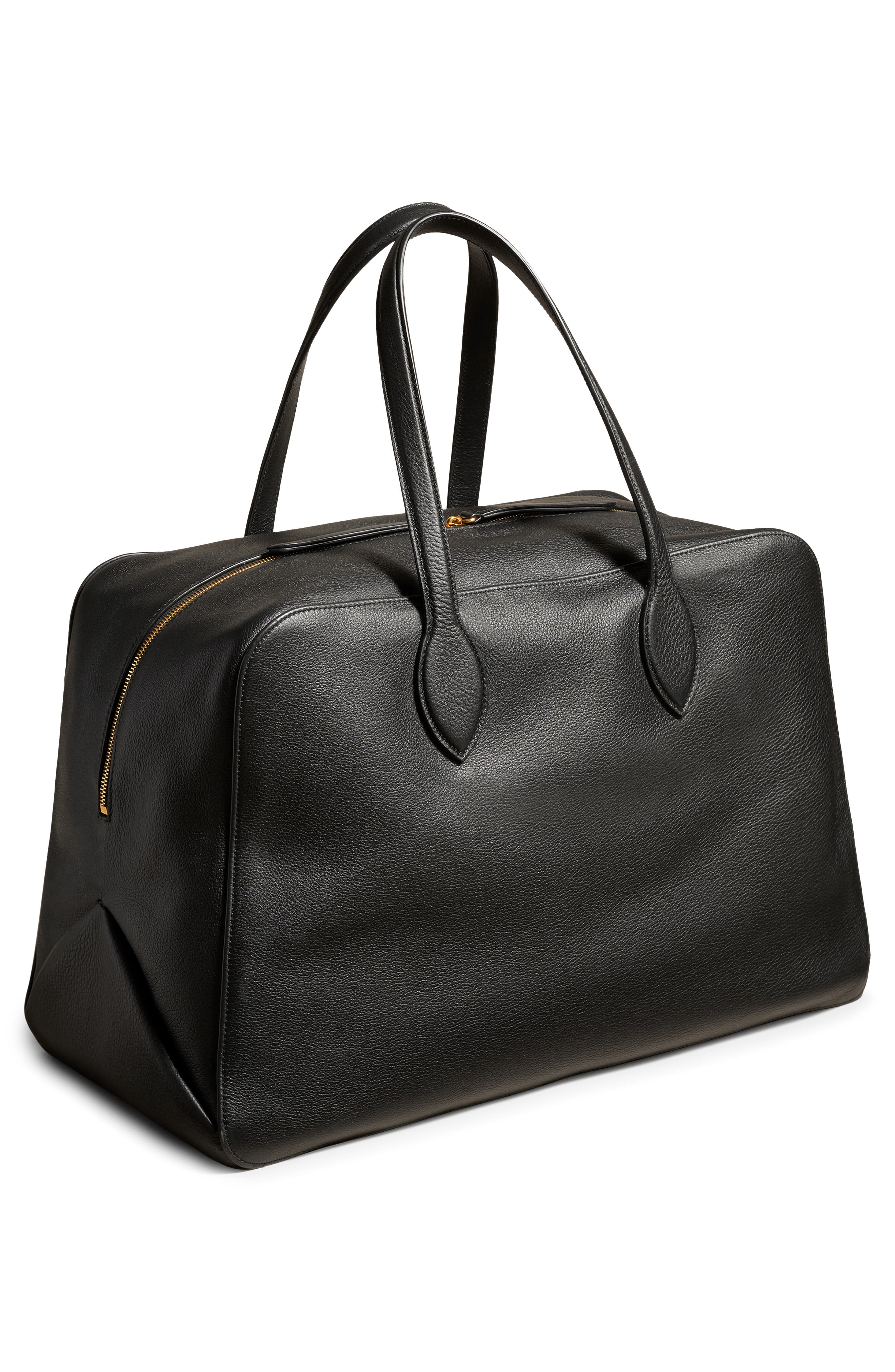 Khaite Large Maeve Leather Weekend Bag, Alternate, color, 