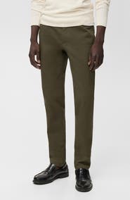 MANGO Barna Slim Fit Stretch Twill Chino Pants