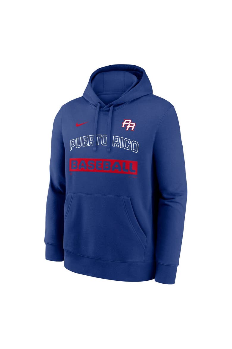 Men's Nike Royal Puerto Rico Baseball 2026 World Baseball Classic Club Hoodie, Alternate, color, Royal