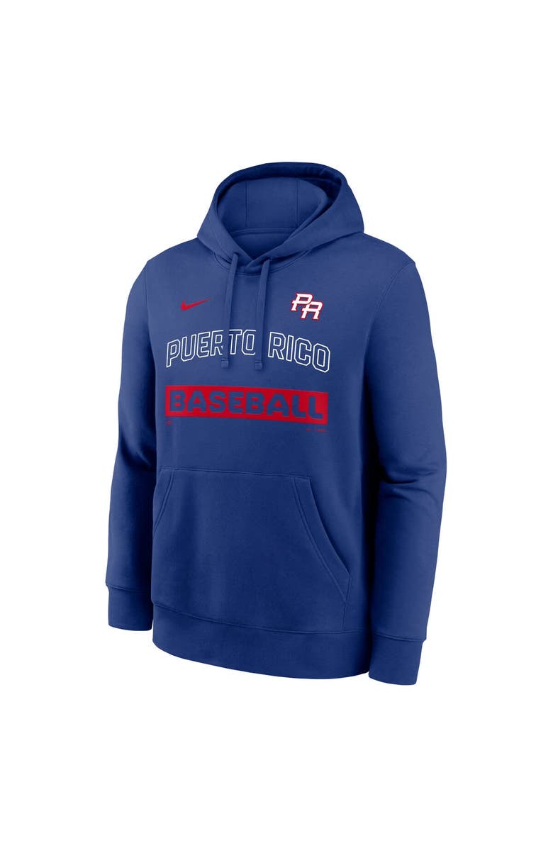Nike Men's Nike Royal Puerto Rico Baseball 2026 World Baseball Classic Club Hoodie, Alternate, color, Royal