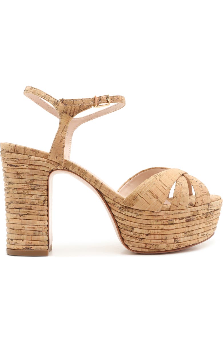 Schutz Darila Cork Platform Sandal, Alternate, color,