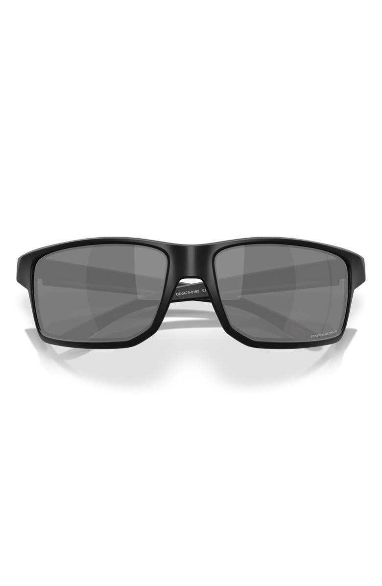 Oakley Gibston XL 62mm Rectangular Prizm<sup>™</sup> Wrap Sunglasses, Alternate, color, Matte Black