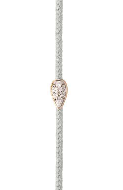 Pdpaola Isa Diamond Cord Bracelet In Light Blue
